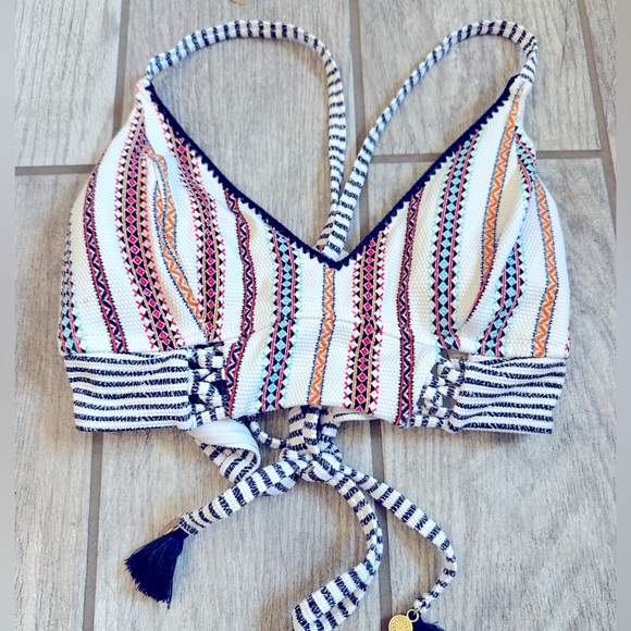 EUC Jessica Simpson white, blue and pink bikini swimsuit - Picture 6 of 6